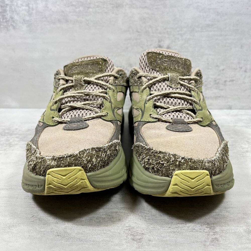 Hoka One One U Clifton L Suede Running Shoes - Women's Size 7.5 - Green - Picture 3 of 10